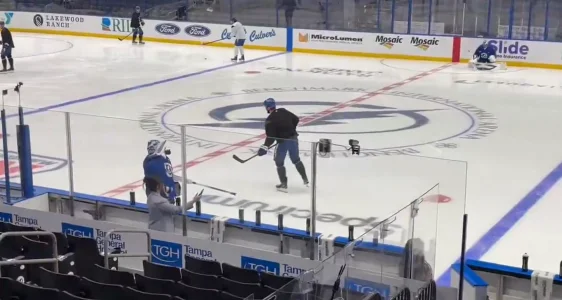 Entra�nement du Lightning de Tampa Bay