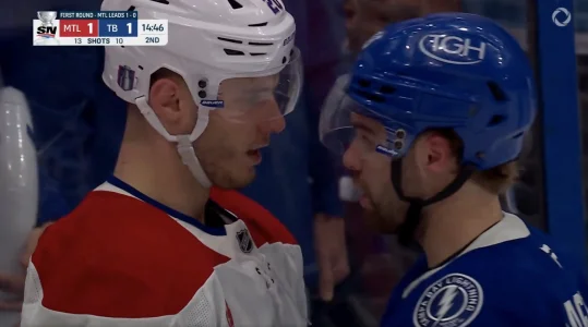 Juraj Slafkovsky et Brandon Hagel