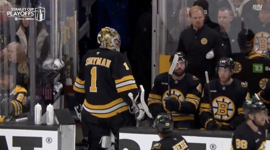 Heated altercation between Jeremy Swayman and Bruins bench escalates fast
