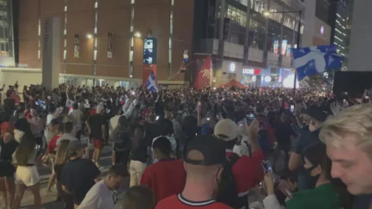 Canadiens fans watch party