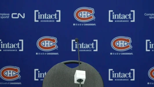 Point de presse du Canadien de Montréal, au Centre Bell.