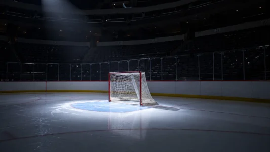 Hockey goalie net