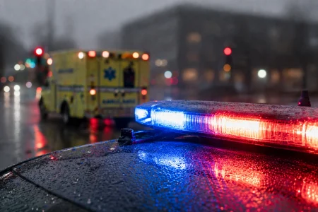 Alerte dans une école, intervention policière