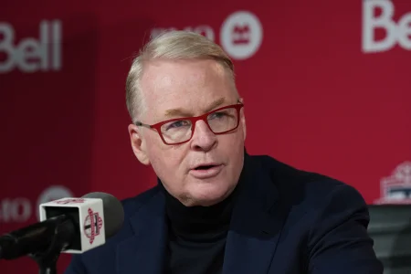 MLSE President Keith Pelley makes a statement after Maple Leafs hire new GM John Chayka