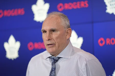 Mar 12, 2026; Toronto, Ontario, CAN; Toronto Maple Leafs head coach Craig Berube during a media conference after a win over the Anaheim Ducks at Scotiabank Arena.