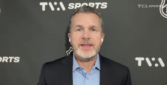Renaud Lavoie sur les ondes de TVA Sports.