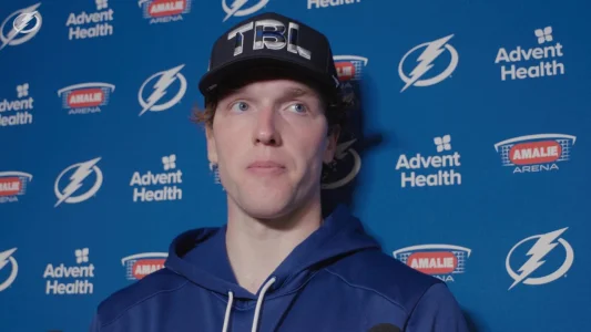Le gardien Andrei Vasilevskiy, en conf�rence de presse.