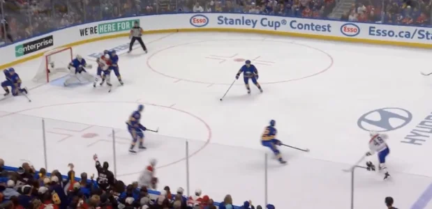 Séquence du match entre le Canadien et les Sabres.
