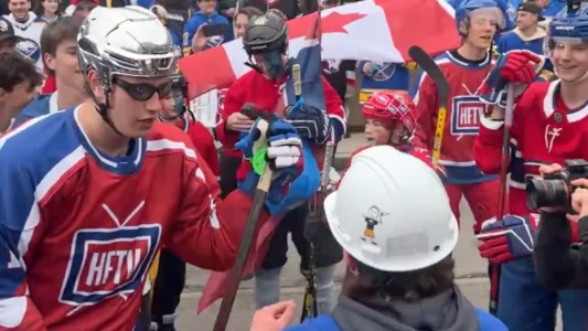HFTV fan altercation Canadiens Sabres playoffs series game one