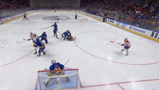 Séquence du match entre le Canadien de Montréal et les Sabres de Buffalo.