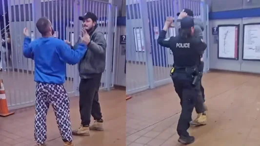 Sabres fan fight after game 2