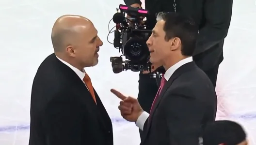 Rick Tocchet and Rod BrindAmour