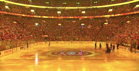 Avant-match, au Centre Bell, avant le duel entre le Canadien de Montréal et les Sabres de Buffalo.