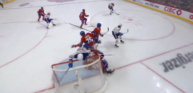 Séquence impliquant Jakub Dobes, contre les Sabres de Buffalo.