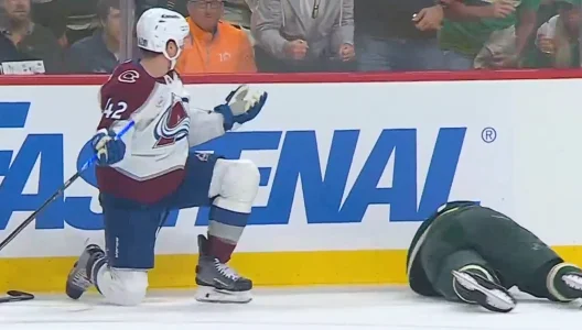 Josh Manson hit on McCarron