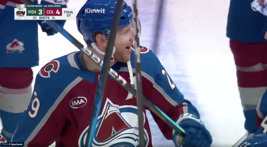 Nathan MacKinnons postgame gesture instantly set the hockey world on fire