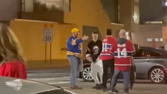 Habs Sabres fan altercation after playoffs game 5