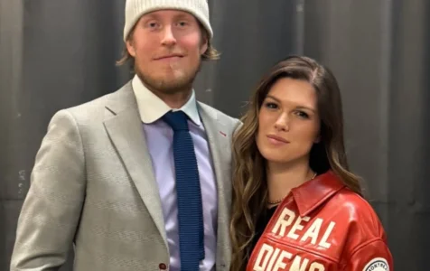 Lattaquant du Canadien de Montréal, Patrik Laine, et sa femme, Jordan Leigh Laine.