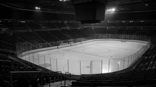 Empty hockey arena