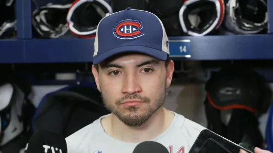 Nick Suzuki erupts after Canadiens choke away Game 6 in Montreal