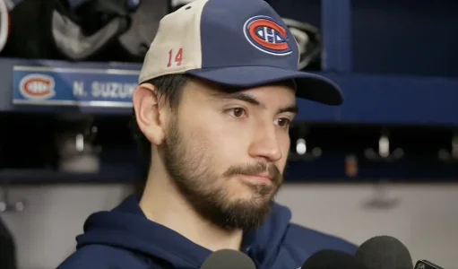 Nick Suzuki a lanc&eacute; une fl&egrave;che &agrave; certains joueurs du Canadien apr&egrave;s la d&eacute;faite contre les Sabres
