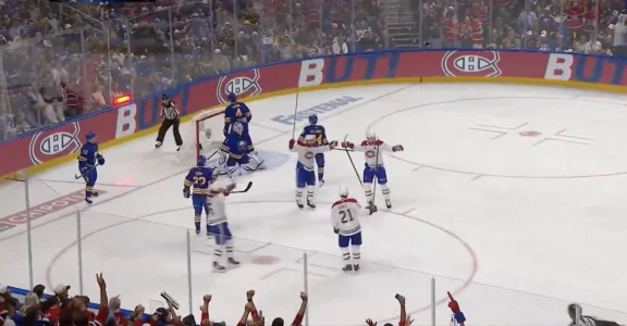 But compté par lattaquant du Canadien de Montréal, Phillip Danault, contre les Sabres de Buffalo en séries éliminatoires de la LNH.