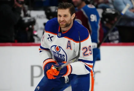 Mar 10, 2026; Denver, Colorado, USA; Edmonton Oilers center Leon Draisaitl (29) before the game against the Colorado Avalanche at Ball Arena.