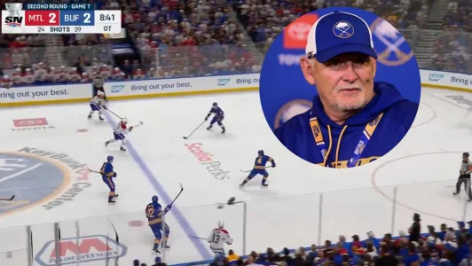But du Canadien de Montréal compté par Alex Newhook, en période de prolongation contre les Sabres de Buffalo.