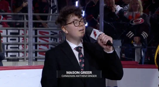 The hockey world is reacting to a surprising anthem choice before Game 1
