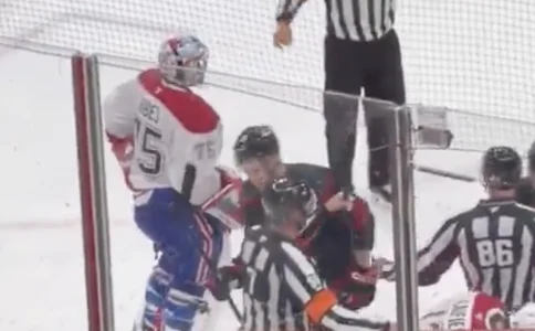 What referees told Jakub Dobes during the crease altercation is going viral