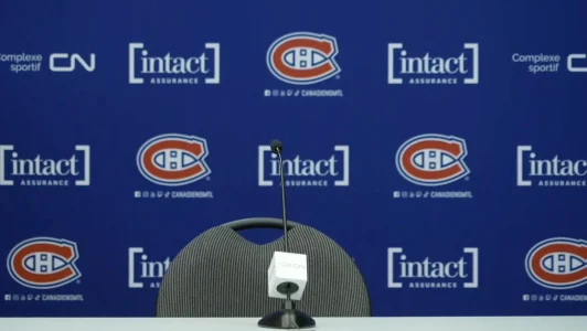 Point de presse des Canadiens de Montréal.