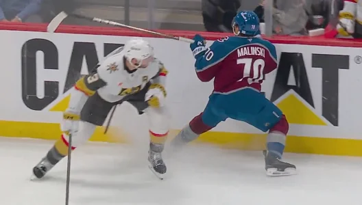 Brayden McNabb exits Game 2 after scary collision with Sam Malinski