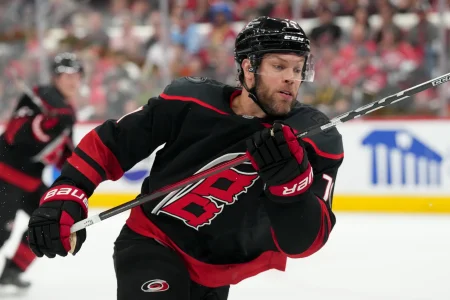 Fans call for Hurricanes forward Taylor Hall to be suspended after questionable hit on Lane Hutson in Game 2