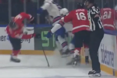 Disaster for the Oilers as Evan Bouchard goes down with major injury at Worlds
