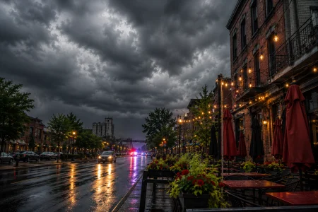 Une alerte m&eacute;t&eacute;o vise plusieurs r&eacute;gions du Qu&eacute;bec lundi