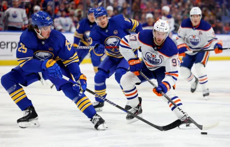 Oilers' interest in towering Sabres defenseman could lead to acquisition of an even bigger star Oilers' interest in towering Sabres defenseman could lead to acquisition of an even bigger star