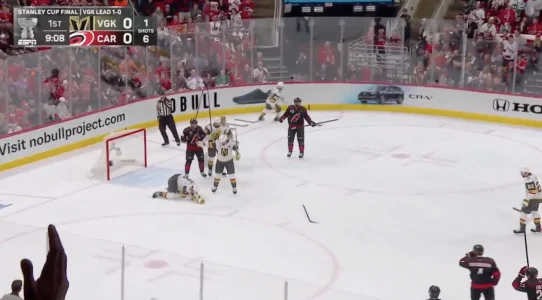 The most terrifying scene of the playoffs just unfolded as Brayden McNabb took a puck to the face
