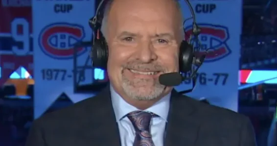 Pierre Houde, descripteur officiel des matchs du Canadien de Montréal, sur les ondes de RDS.