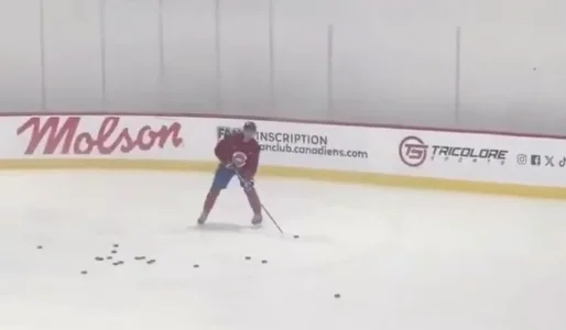 Alexander Zharovky a patiné quelques minutes tôt ce matin à Brossard.