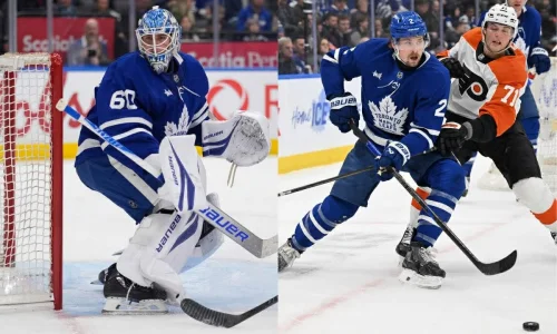 The Toronto Maple Leafs have traded Joseph Woll and Simon Benoit