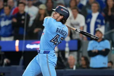 Addison Barger shut down in major Blue Jays setback
