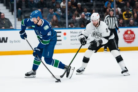 Elias Pettersson was spotted at the Kings' facility, and one crucial detail makes it matter