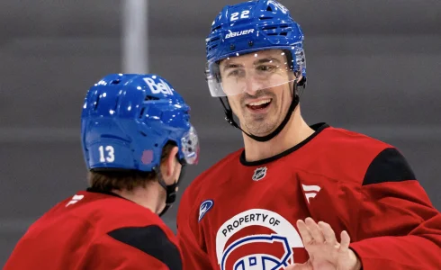 Chris Kreider cause la surprise et pose un geste sp&eacute;cial &agrave; l'entra&icirc;nement du Canadien