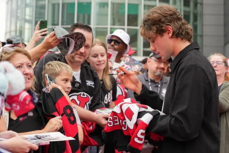 Jack Hughes draws criticism after red carpet video involving fans leaks publicly