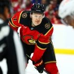 Feb 26, 2026; Ottawa, Ontario, CAN; Ottawa Senators left wing Brady Tkachuk (7) awaits the face off during the first period against the Detroit Red Wings at Canadian Tire Centre.