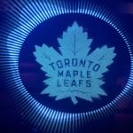 Dec 23, 2025; Toronto, Ontario, CAN; A Toronto Maple Leafs logo appear on the arena video board before play begins against the Pittsburgh Penguins at Scotiabank Arena. Mandatory Credit: Dan Hamilton-Imagn Images