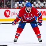 Photo du vestiaire sans Brendan Gallagher : la vérité sort enfin 21 mars 2026 ; Montréal, Québec, Canada ; Brendan Gallagher (11), l\'ailier droit des Canadiens de Montréal, attend la mise en jeu contre les Islanders de New York au cours de la troisième période au Centre Bell.