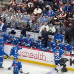 Colorado Avalanche bench