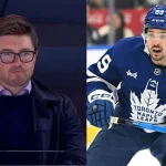 Pittsburgh Penguins GM Kyle Dubas observes play in the press suite.Jan 1, 2026; Toronto, Ontario, CAN; Toronto Maple Leafs forward Nick Robertson (89) pursues the play against the Winnipeg Jets in the first period at Scotiabank Arena. Mandatory Credit: Dan Hamilton-Imagn Images