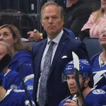 Apr 22, 2025; Tampa, Florida, USA; Tampa Bay Lightning head coach Jon Cooper against the Florida Panthers during the third period in game one of the first round of the 2025 Stanley Cup Playoffs at Amalie Arena. Mandatory Credit: Kim Klement Neitzel-Imagn Images